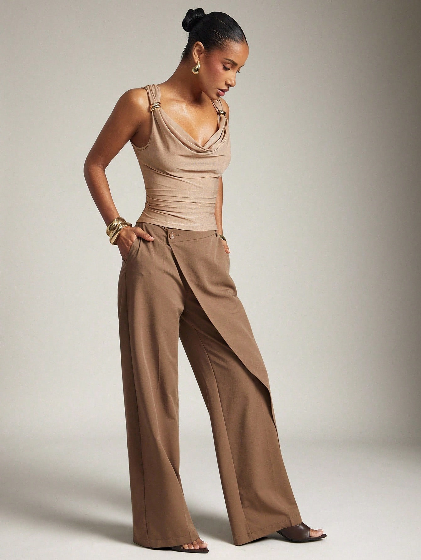 Top basique décontracté de bureau